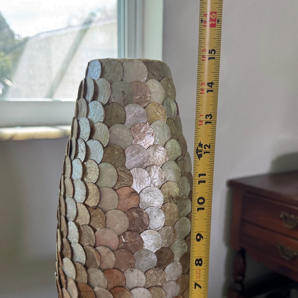Pier 1 Iridescent Shell Vase - Picture 4 of 6